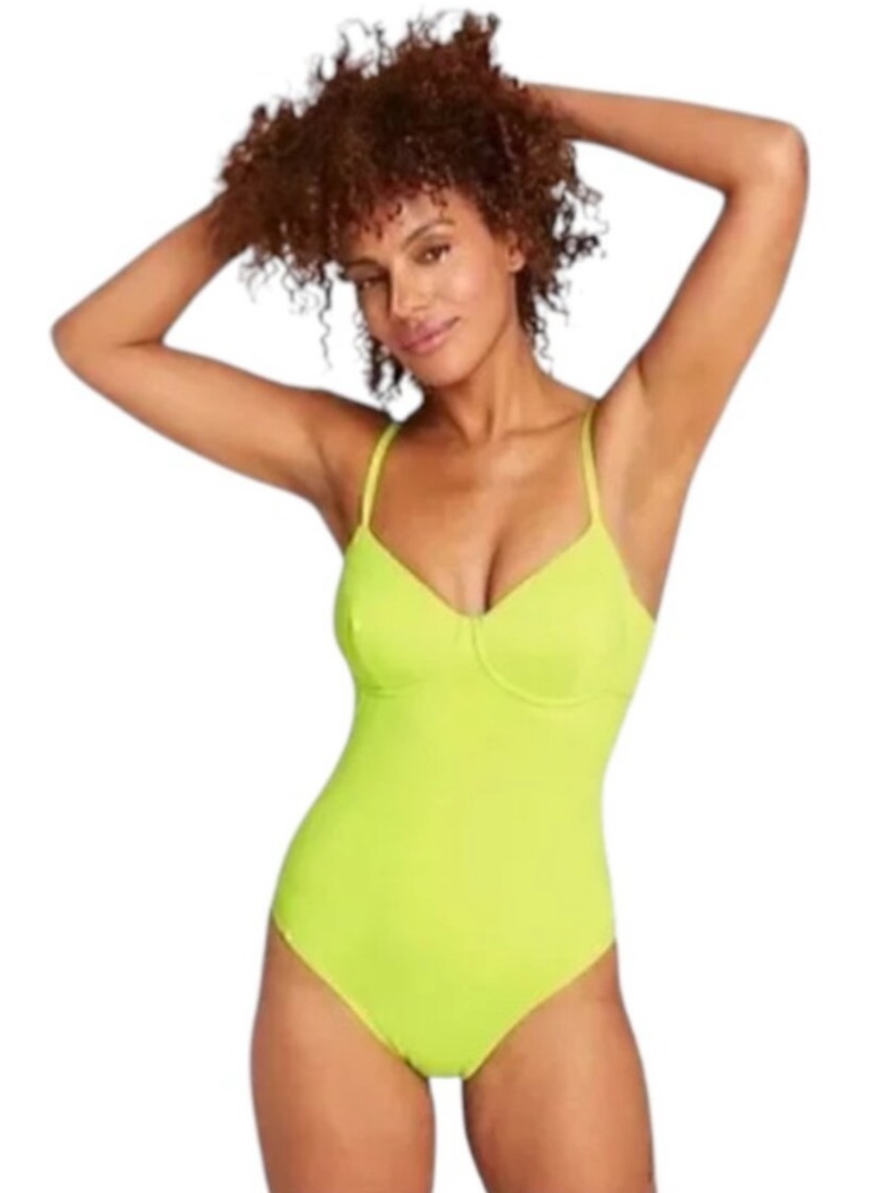 Andie One-Piece Swimsuit - Neon Lime
